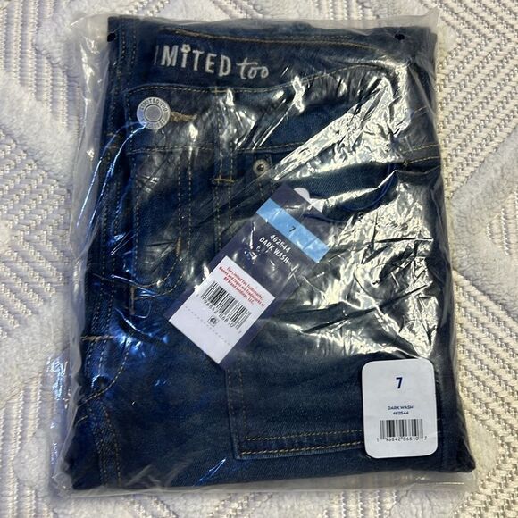 Limited Too Girls Flare Leg Denim with Patches and Decals - Picture 3 of 5